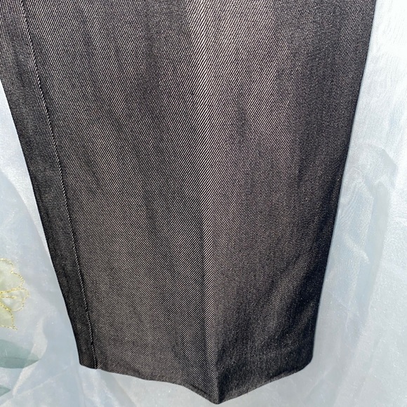 ANN TAYLOR ANKLE GREY SILK/COTTON PANTS SZ 4 - Picture 4 of 12